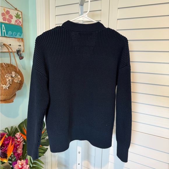 Banana Republic Navy Blue Button up cardigan - Picture 2 of 7